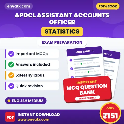 Best MCQ eBook for APDCL Assistant Accounts Officer (Statistics) Exam in English | Selected Questions with Answer Key