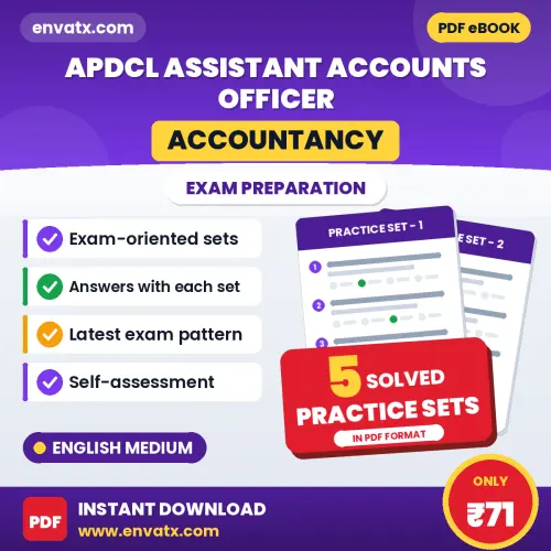 APDCL Assistant Accounts Officer (Accountancy) Practice Set PDF in English – 5 Full-Length Practice Sets with Answer Key