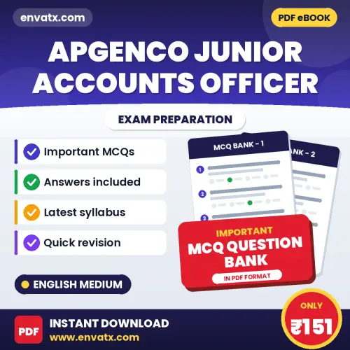 Crack APGENCO Junior Accounts Officer Exam with This MCQ Practice Book PDF in English – Instant Download