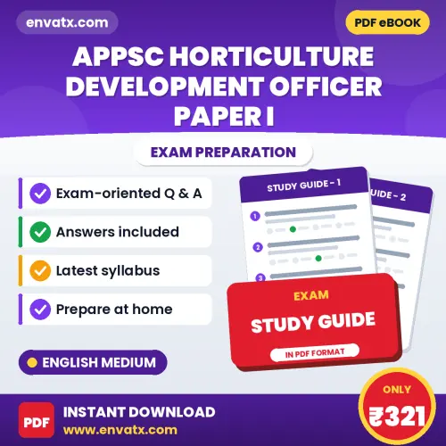 APPSC Horticulture Development Officer Paper I Exam Guide PDF in English – Important Questions for Quick Revision