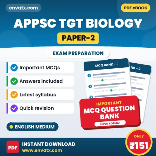 Download APPSC TGT Biology (Paper-2) Exam MCQ PDF in English – Important Objective Questions with Answers