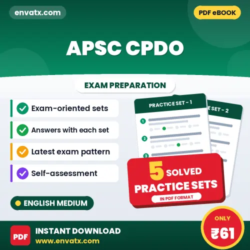 Latest Pattern APSC CPDO Practice Set eBook in English – 5 Solved Practice Sets for Self-Assessment