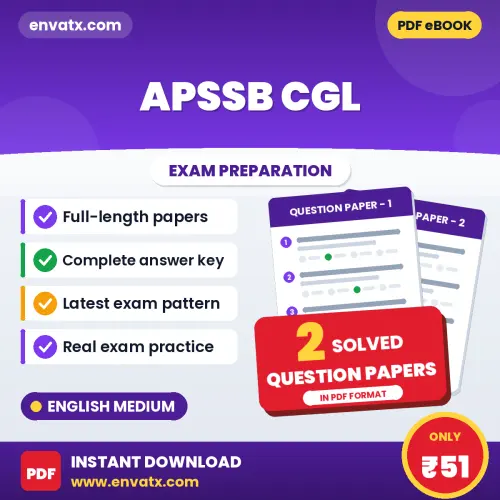 APSSB CGL Question Paper PDF in English – 2 Full-Length Question Papers with Answer Key