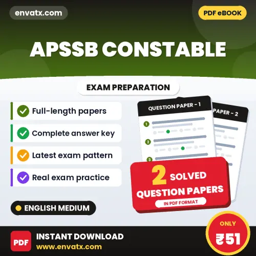 APSSB Constable Exam Question Paper Series (English): 2 Exam-Like Question Papers with Answers