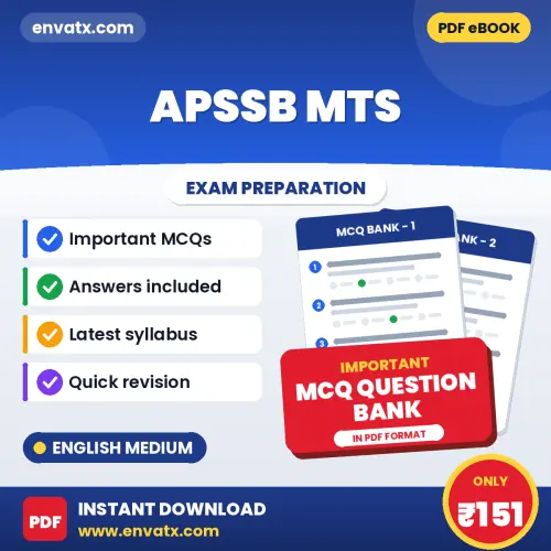 Best MCQ eBook for APSSB MTS Exam in English | Selected Questions with Answer Key