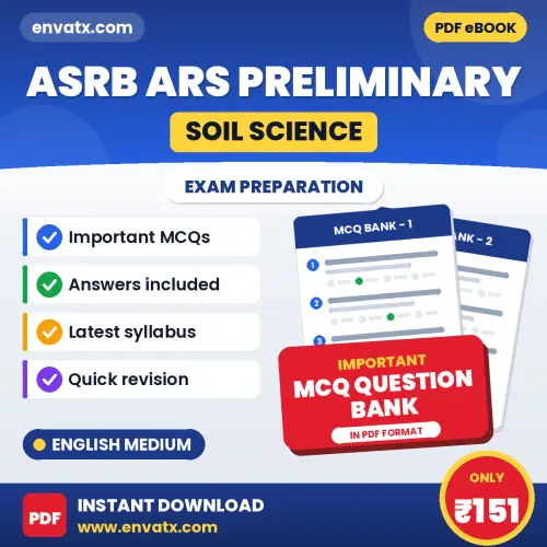 Download ASRB ARS (Soil Science) Preliminary Exam MCQ PDF in English – Important Objective Questions with Answers