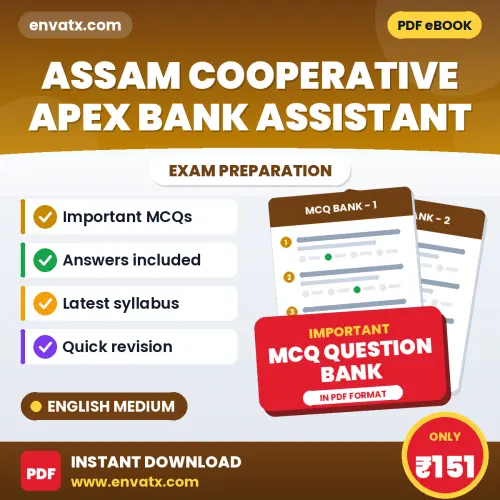 Prepare for Assam Cooperative Apex Bank Assistant Exam with Multiple Choice Questions & Answers PDF in English