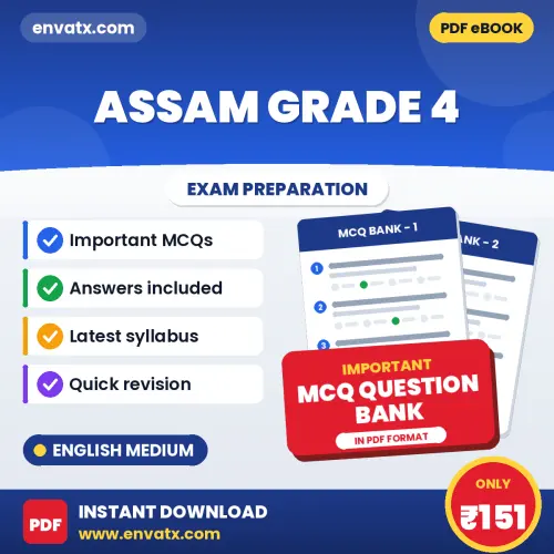 Assam Grade 4 Solved MCQ Book PDF in English – Exam-Oriented Objective Questions for Quick Revision