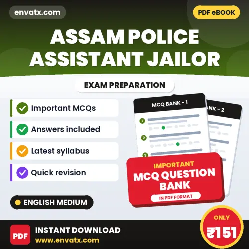 Buy Assam Police Assistant Jailor Exam Objective Type Questions eBook in English – Latest Pattern MCQ Collection