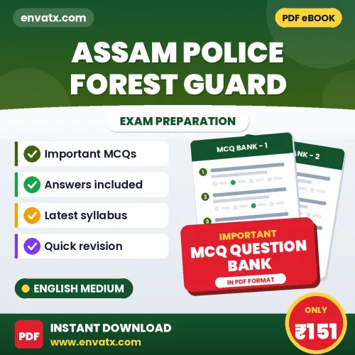Crack Assam Police Forest Guard Exam with This MCQ Practice Book PDF in English – Instant Download