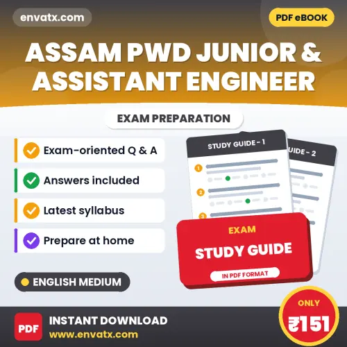 Assam PWD Junior & Assistant Engineer Exam Guide PDF in English – Important Questions for Quick Revision