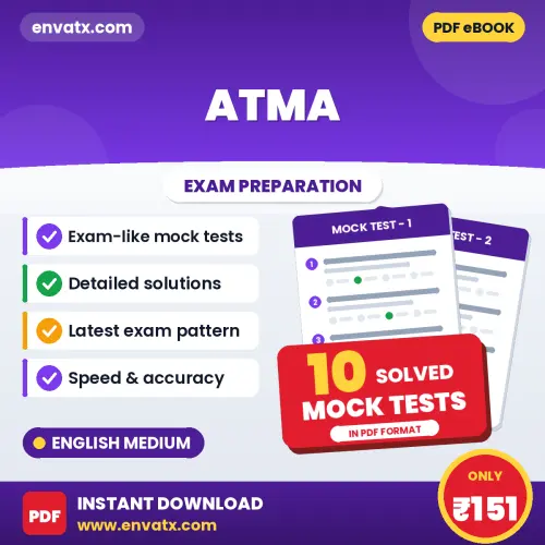 Test Your ATMA Exam Preparation – 10 Solved Mock Tests in PDF Format (English)