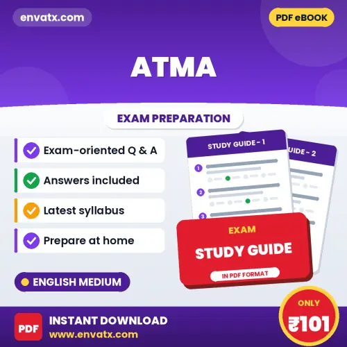 Download ATMA Preparation Book PDF (English) with Important Questions & Answers