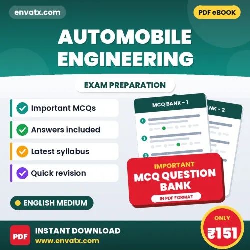Automobile Engineering Exam Objective Question Bank (English): Solved MCQs Based on the Latest Syllabus