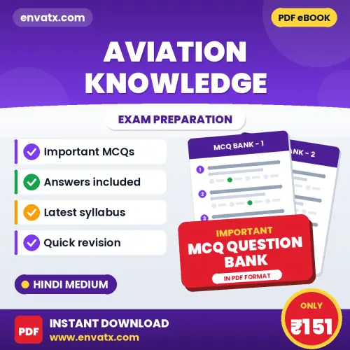 Crack Aviation Knowledge Exam with This MCQ Practice Book PDF in Hindi – Instant Download