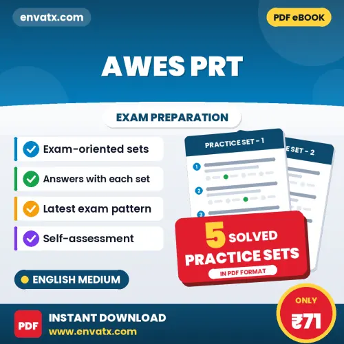 AWES PRT Practice Set PDF in English – 5 Full-Length Practice Sets with Answer Key