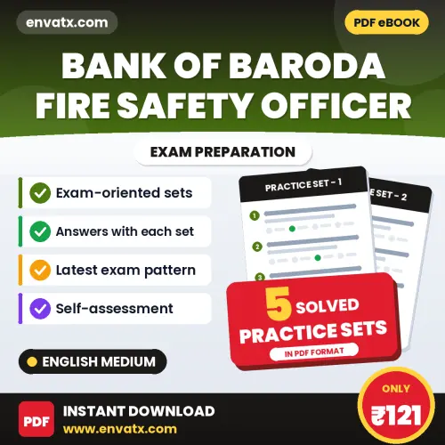 Practice for Bank of Baroda Fire Safety Officer Exam at Home – 5 Practice Sets PDF in English with Answers