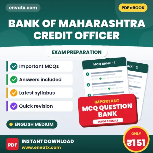 Buy Bank of Maharashtra Credit Officer Exam Objective Type Questions eBook in English – Latest Pattern MCQ Collection