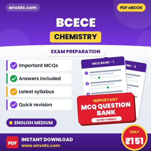 Download BCECE (Chemistry) Exam MCQ PDF in English – Important Objective Questions with Answers