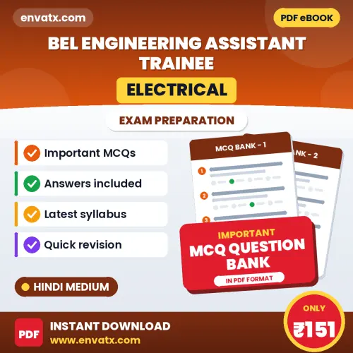 Best MCQ eBook for BEL Engineering Assistant Trainee (Electrical) Exam in Hindi | Selected Questions with Answer Key