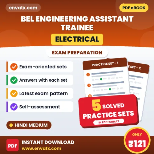 Boost Your BEL Engineering Assistant Trainee (Electrical) Exam Score with 5 Solved Practice Sets in Hindi – PDF eBook