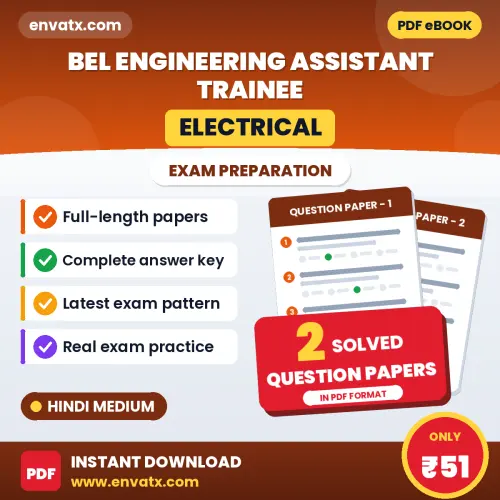 Boost Your BEL Engineering Assistant Trainee (Electrical) Exam Score with 2 Solved Question Papers in Hindi – PDF eBook