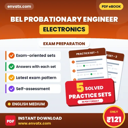 BEL Probationary Engineer (Electronics) Exam Practice Set Series (English): 5 Exam-Like Practice Sets with Answers