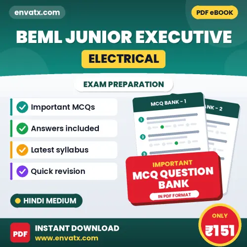 Download BEML Junior Executive (Electrical) Exam MCQ PDF in Hindi – Important Objective Questions with Answers