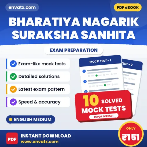 Bharatiya Nagarik Suraksha Sanhita Exam Mock Test Series (English): 10 Exam-Like Mock Tests with Answers