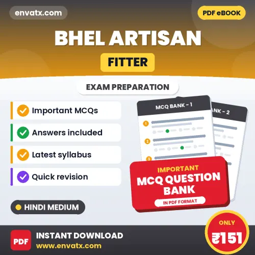 BHEL Artisan (Fitter) Important MCQs with Answers (Hindi) – Digital Question Bank for Exam Preparation