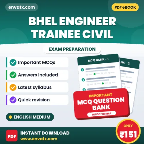 Prepare for BHEL Engineer Trainee Civil Exam with Multiple Choice Questions & Answers PDF in English
