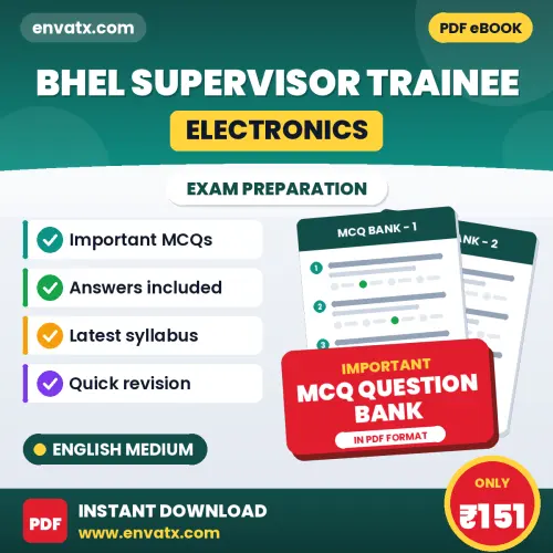 Prepare for BHEL Supervisor Trainee (Electronics) Exam with Multiple Choice Questions & Answers PDF in English