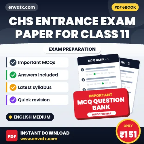 Prepare for CHS Entrance Exam Paper For Class 11 with Multiple Choice Questions & Answers PDF in English