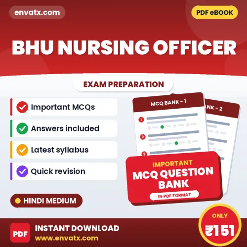 Crack BHU Nursing Officer Exam with This MCQ Practice Book PDF in Hindi – Instant Download