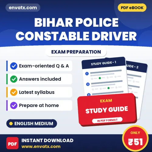 Bihar Police Constable Driver Exam Guide PDF in English – Important Questions for Quick Revision