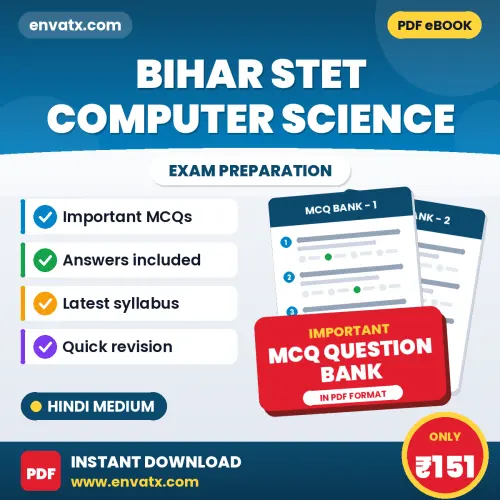 Download Bihar STET Computer Science Exam MCQ PDF in Hindi – Important Objective Questions with Answers