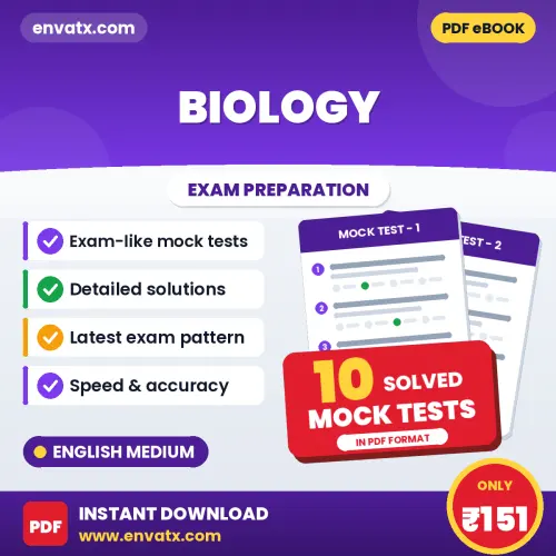 Boost Your Biology Exam Score with 10 Solved Mock Tests in English – PDF eBook