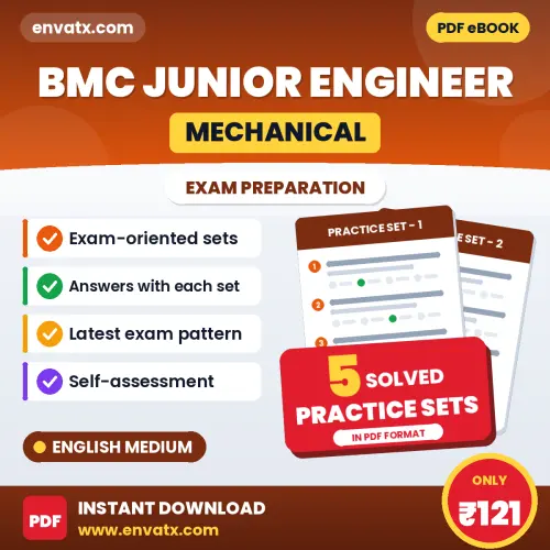 Test Your BMC Junior Engineer (Mechanical) Exam Preparation – 5 Solved Practice Sets in PDF Format (English)