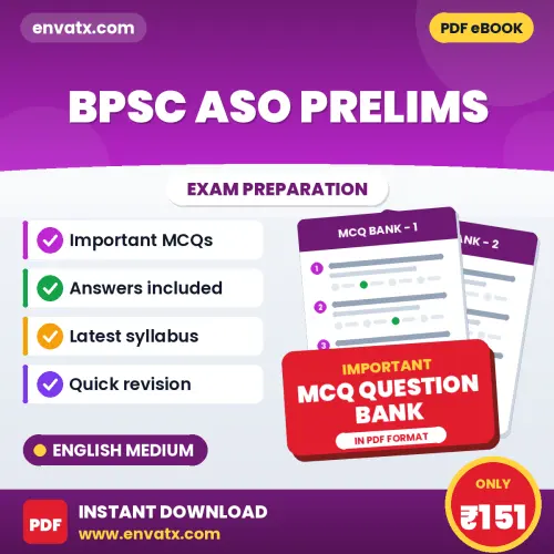 Crack BPSC ASO Prelims Exam with This MCQ Practice Book PDF in English – Instant Download