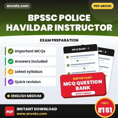 BPSSC Police Havildar Instructor Solved MCQ Book PDF in English – Exam-Oriented Objective Questions for Quick Revision