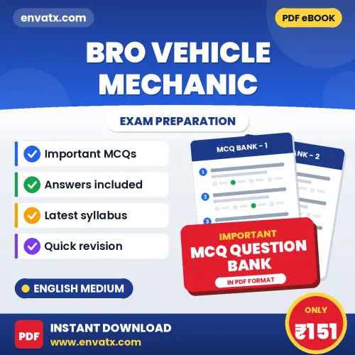 Crack BRO Vehicle Mechanic Exam with This MCQ Practice Book PDF in English – Instant Download