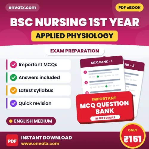 Prepare for Bsc Nursing 1st Year (Applied Physiology) Exam with Multiple Choice Questions & Answers PDF in English