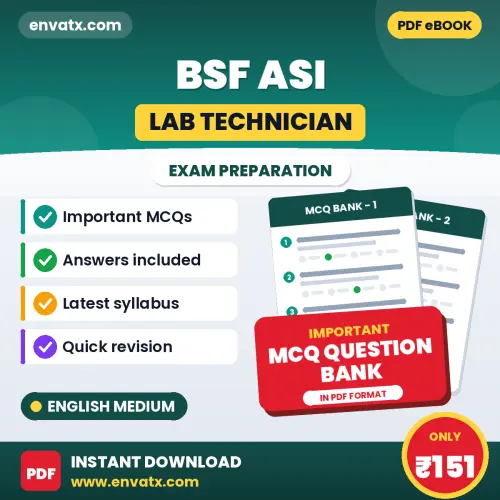 Best MCQ eBook for BSF ASI (Lab Technician) Exam in English | Selected Questions with Answer Key