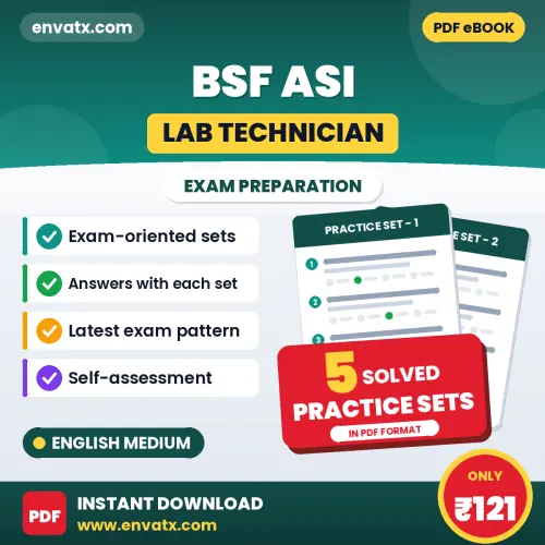 Boost Your BSF ASI (Lab Technician) Exam Score with 5 Solved Practice Sets in English – PDF eBook