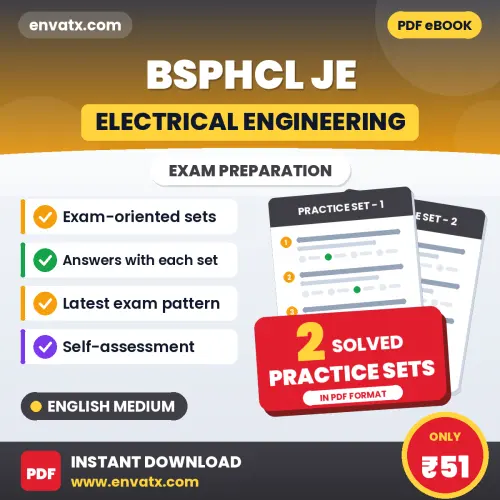 Test Your BSPHCL JE (Electrical Engineering) Exam Preparation – 2 Solved Practice Sets in PDF Format (English)
