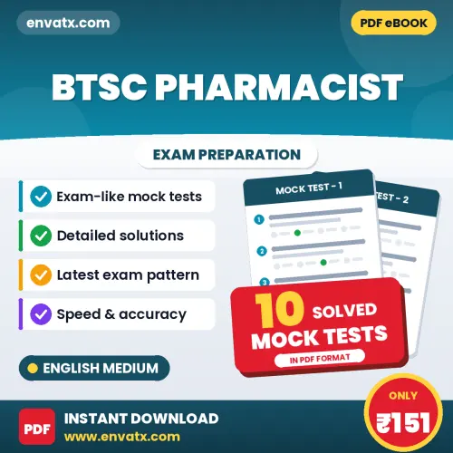 BTSC Pharmacist Mock Test PDF in English – 10 Full-Length Mock Tests with Answer Key