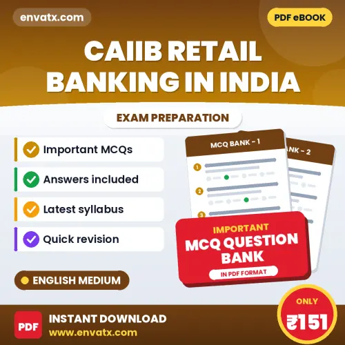 CAIIB Retail Banking in India Solved MCQ Book PDF in English – Exam-Oriented Objective Questions for Quick Revision
