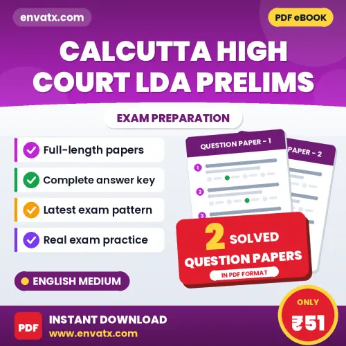 Practice for Calcutta High Court LDA Prelims Exam at Home – 2 Question Papers PDF in English with Answers