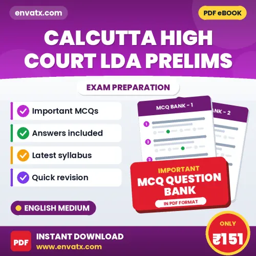 Prepare for Calcutta High Court LDA Prelims Exam with Multiple Choice Questions & Answers PDF in English