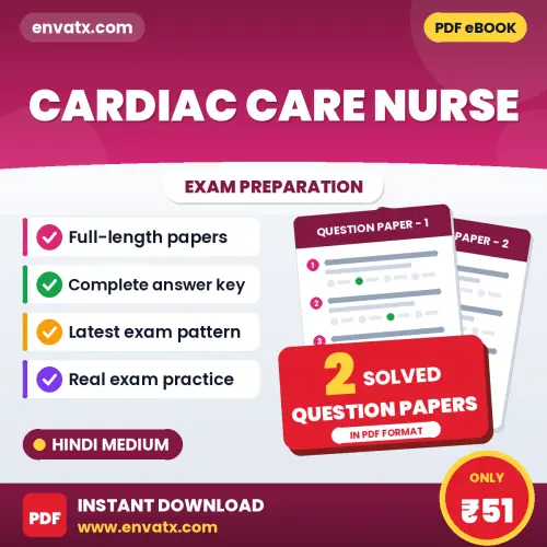 Boost Your Cardiac Care Nurse Exam Score with 2 Solved Question Papers in Hindi – PDF eBook